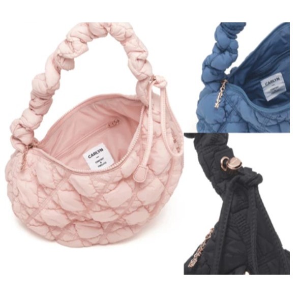 Carlyn Bag Embos Ada Logo Carlyn Cozy Bag Puffy Sling Bag Wanita Original Import Bangkok SB017