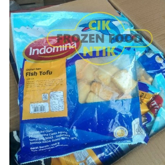 

Indomina Fish Tofu 500g Frozen food cik ntik Jambi cemilan jajanan seblak korea jepang