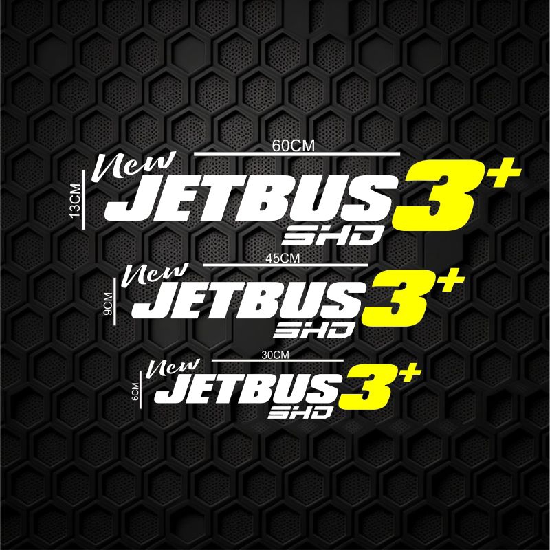 Stiker cutting mobil sticker NEW JETBUS 3 ELF