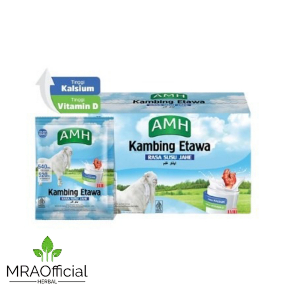 

Susu Kambing Etawa AMH Varian Rasa Jahe | Susu Etawa AMH Jahe Per Box 10 Sachet