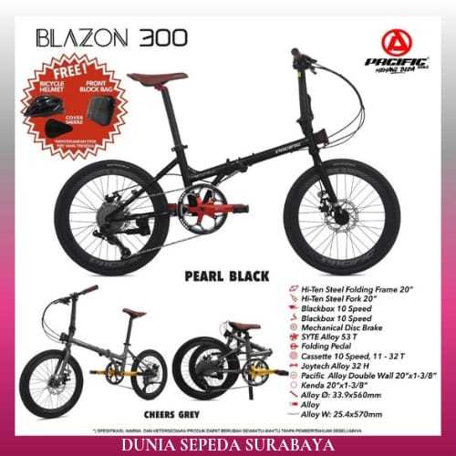 SEPEDA LIPAT ANAK PACIFIC BLAZON 300 SEPEDA LIPAT FOLDING BIKE 20 INCH,SEPEDA READY SEMUA WARNA - TE