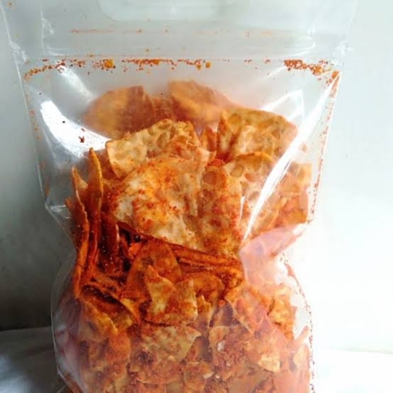 

1kg KERIPIK TEMPE SAGU BALADO RENYAH CEMILAN SNACK ZAHRA