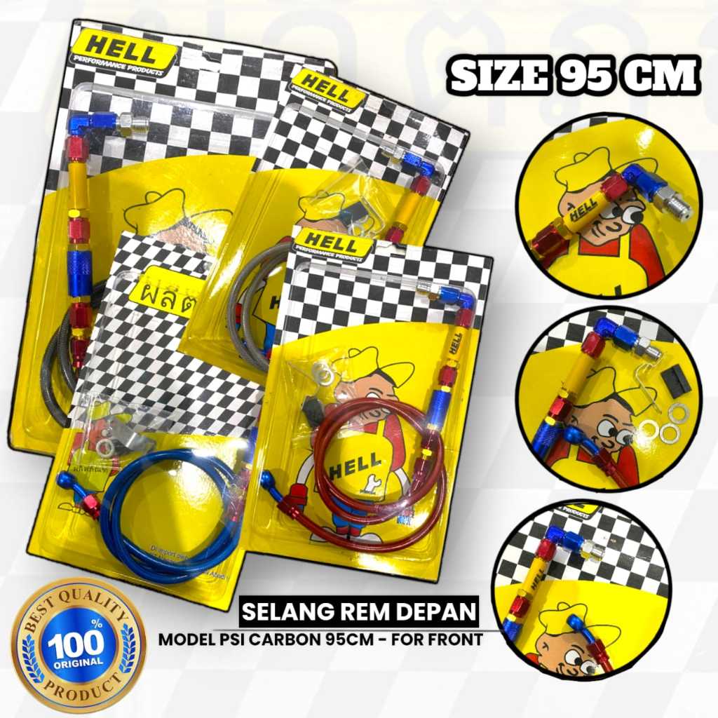 SELANG REM DEPAN SELANG REM HELL 90 CM UNIVERSAL BEAT MIO SCOOPY VARIO JUPITER VEGA VIXION VARIO DLL