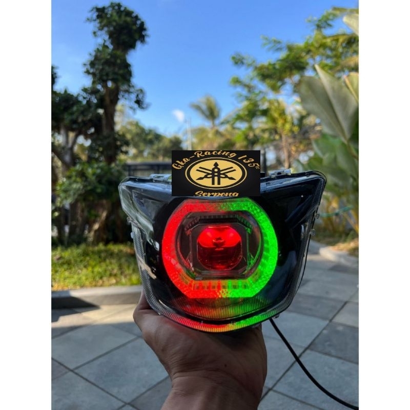Lampu depan jupiter Mx king biled billed Matrix RGB ganti warna Suka-suka kualitas bagus A1