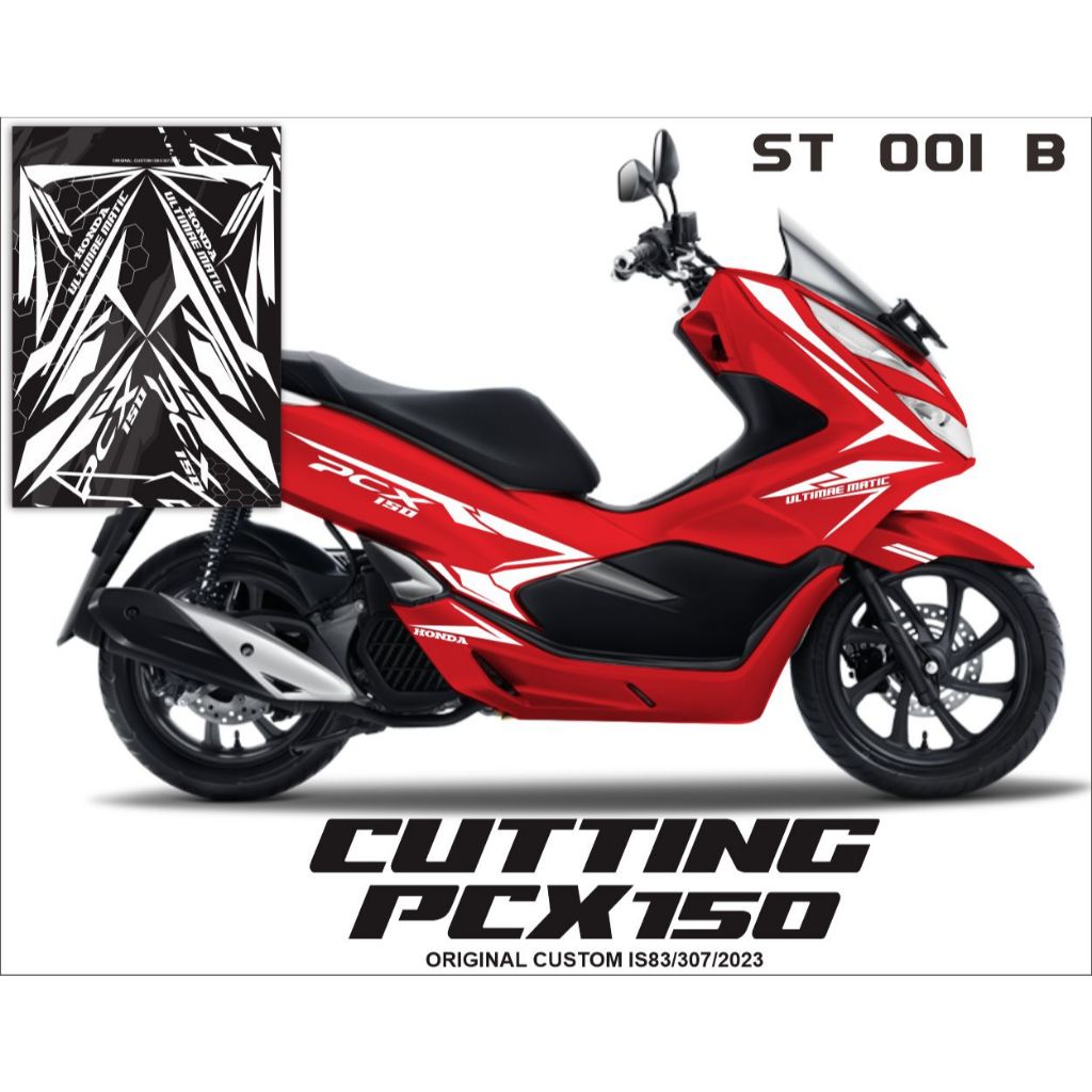 Stikcer Variasi Striping Cuting Honda PCX 150 Kode ST-001 Motorcycle