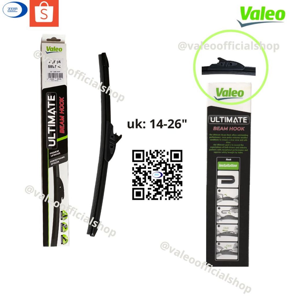 Wiper Valeo Ultimate Frameless/Pisang 22" - (550mm)