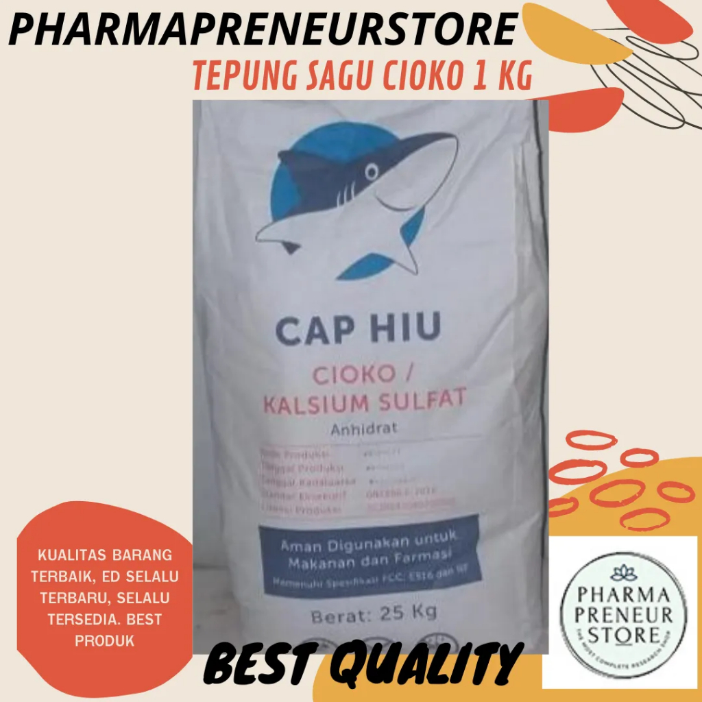 CIOKO CAP HIU 1 KG FOOD GRADE NO. 1 BEST QUALITY MURAH BANGET