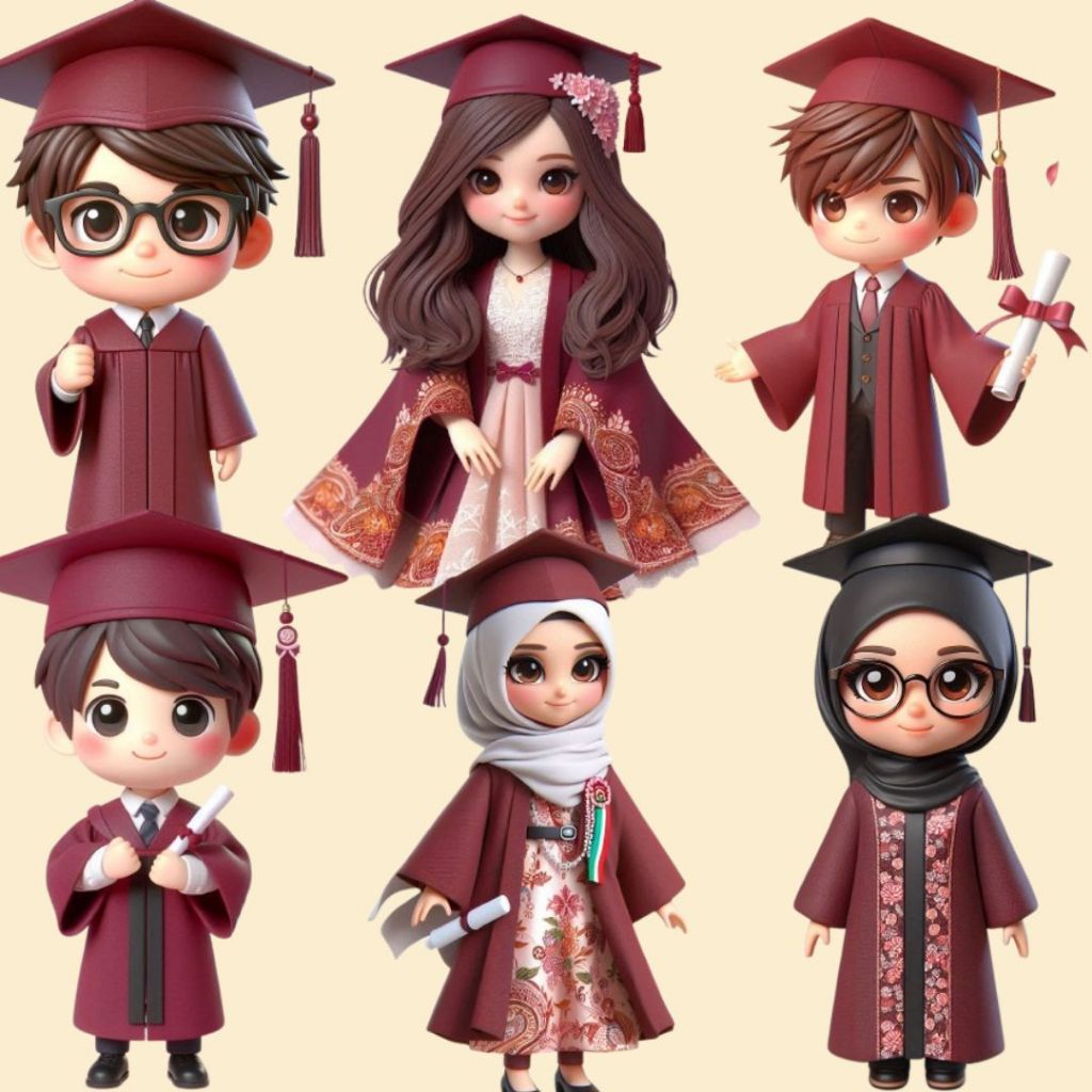 24PCS TOPPER WISUDA / Topper Untuk Buket Wisuda / Topper Wisuda Murah / Aneka Topper Termurah