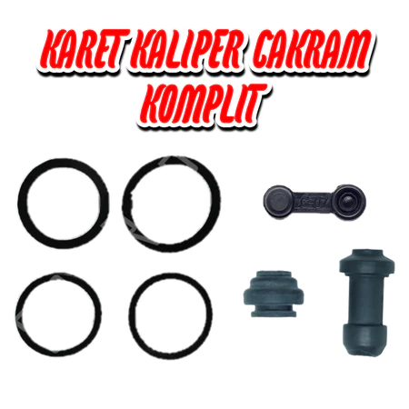 [RNDM] KARET BOOT + TUTUP NEPEL + ORING / SIL / SEAL KOMPLIT / KALIPER / KEPALA BABI CAKRAM DEPAN ME