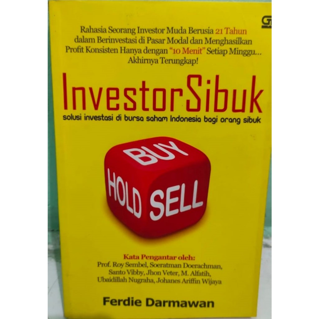 buku bekas investor sibuk