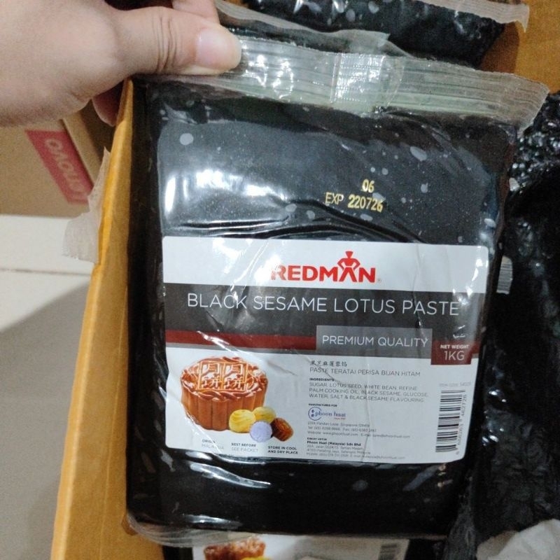 

luar batam filling mooncake redman black sesame