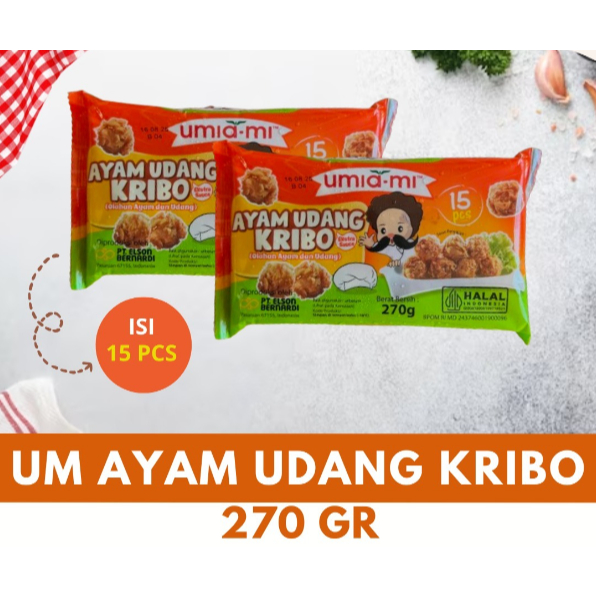 

Umiami Ayam Udang Kribo 270 gr