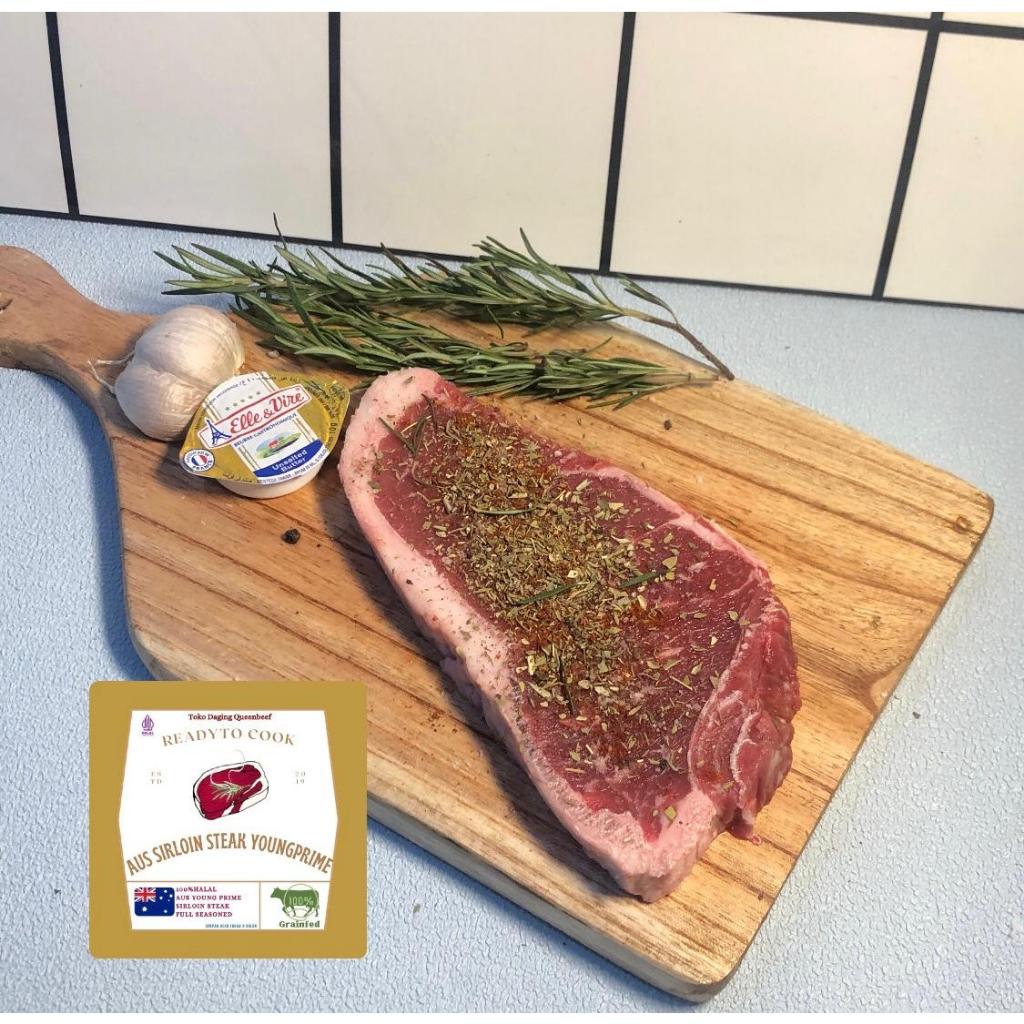 

Australian Sirloin Young Prime Ready to Cook Steak Halal Siap Masak 175-325gr