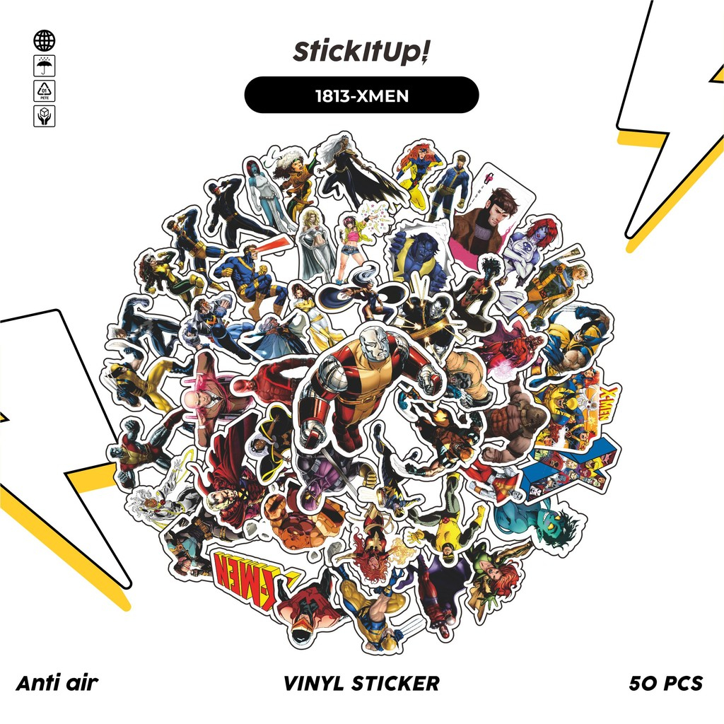 

COD✨ 50 Pcs Stiker Pack MARVEL SERIES CHARACTER CARTOON MIX Lucu Aesthetic Vynil Waterproof untuk Freebies Sticker Buku Journal Casing HP Laptop