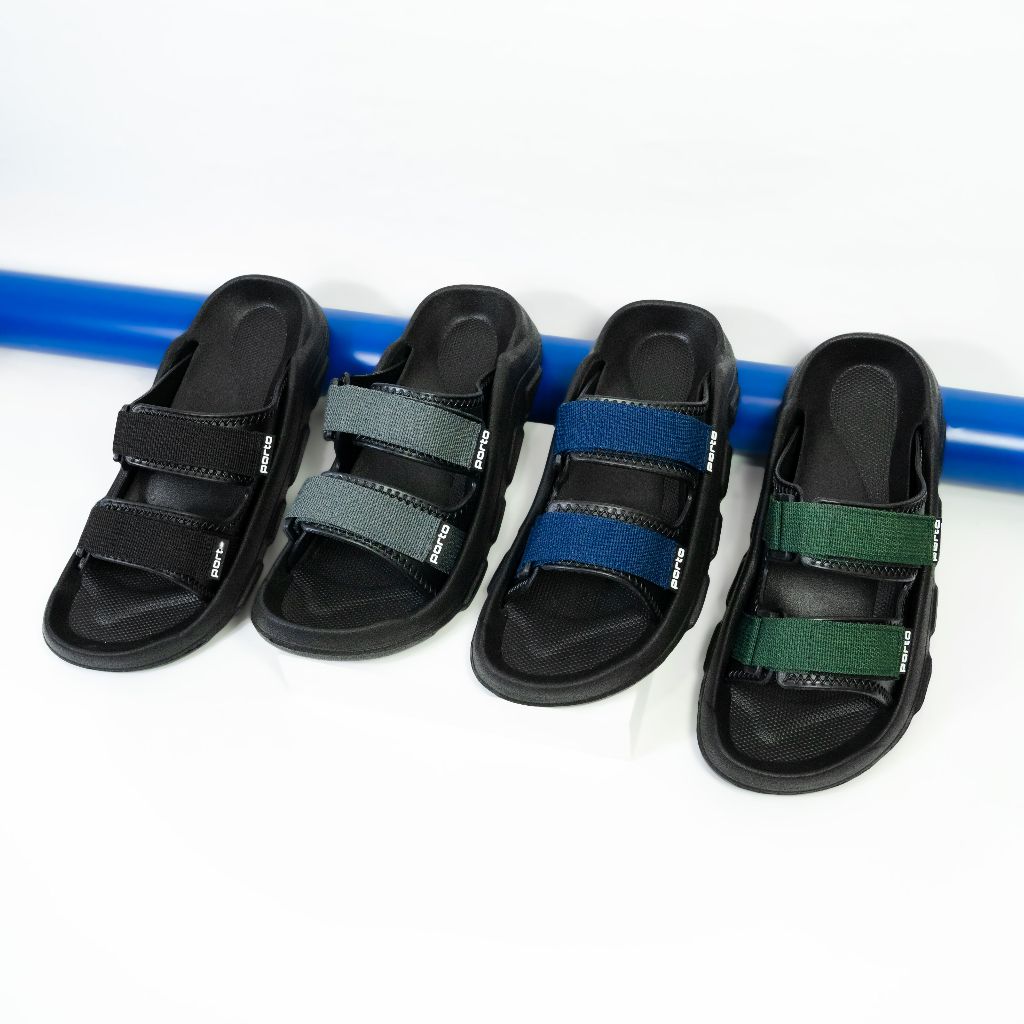 Porto 1062M-3 Sandal Karet Pria Slip On Anti Slip