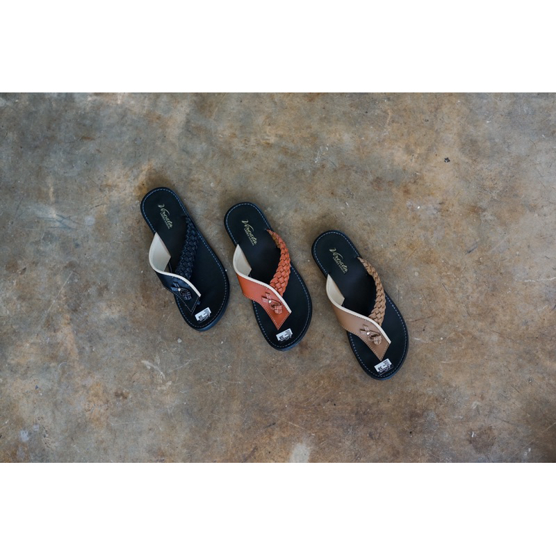 Sandal Virosta Jepit Rajut Sol Karet Anti Licin