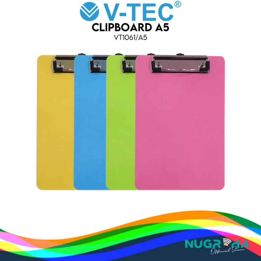 

V-Tec VT 1061 Clipboard A5 / Clipboard Mini / Papan Jalan A5 / Clip board A5