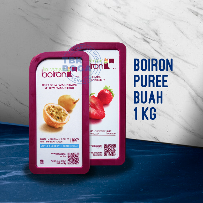 

Boiron Puree ( Markisa, Stroberi, Manga - 1 kg ) Passion Fruit Strawberry Mango Les Vergers Buah