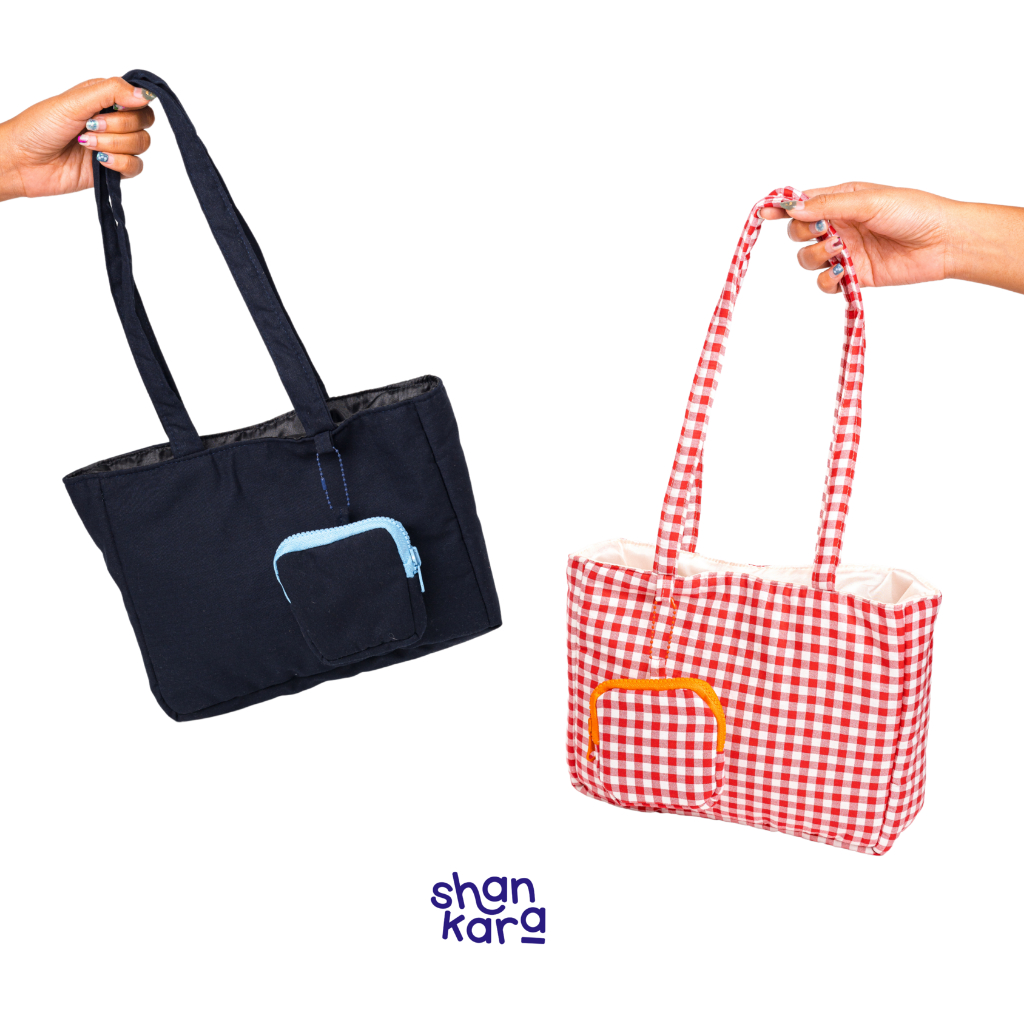 SHANKARA - GINGHAM BAG Totebag