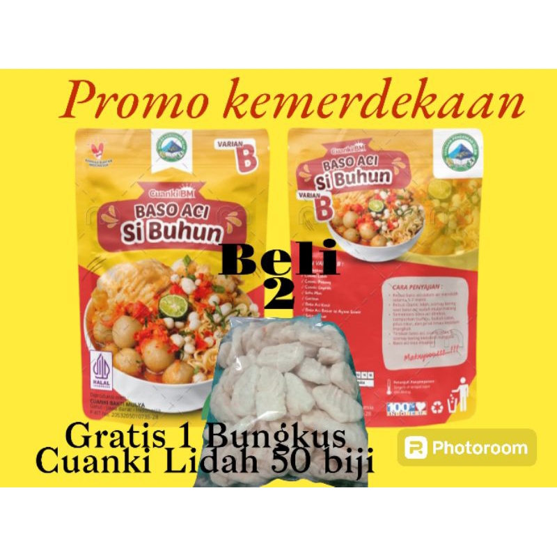 

Baso aci varian B komplit beli 2 gratis 1 bks cuanki lidah