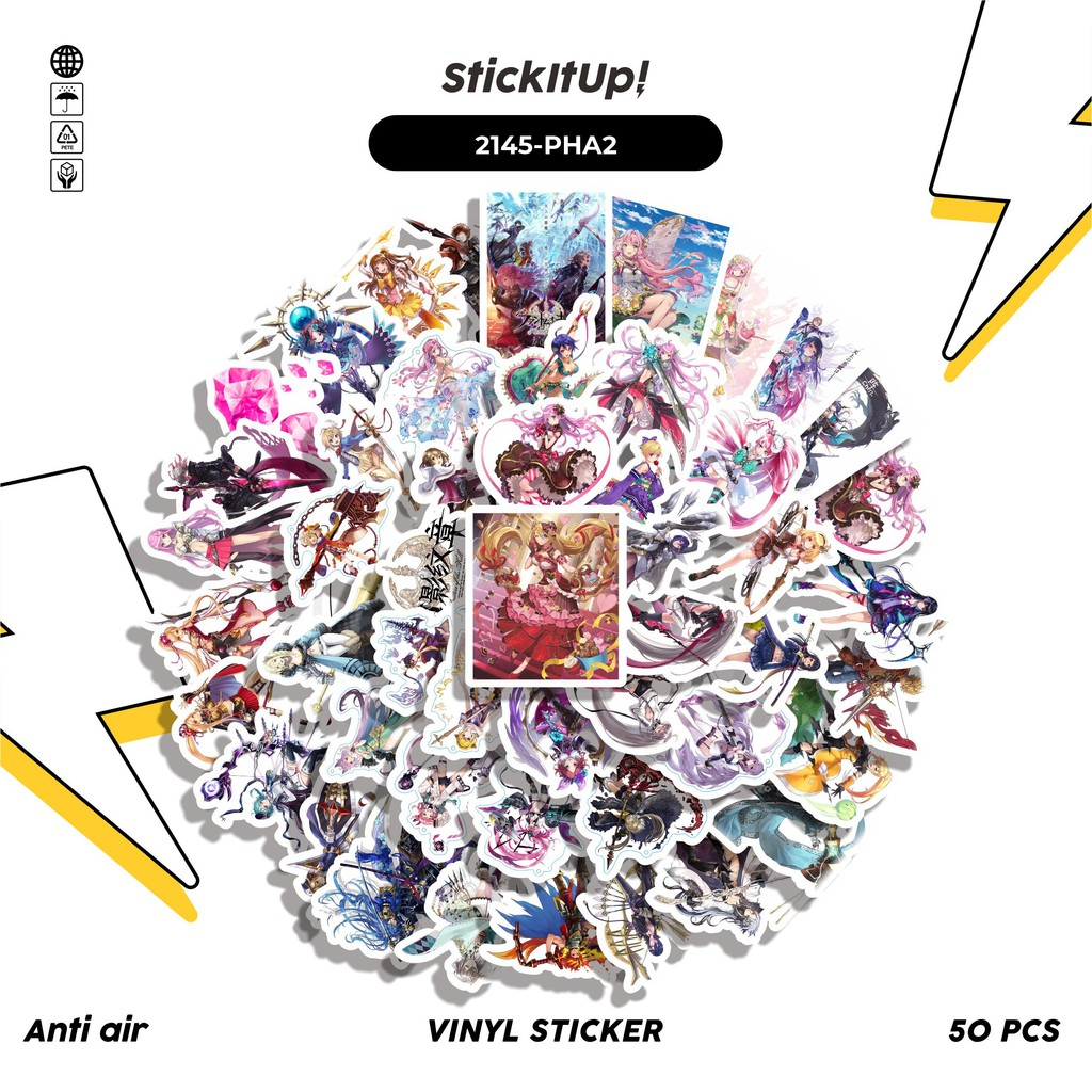 

COD✨ 50 Pcs Stiker Pack GAME SERIES PHANTOM OF THE KILL CHARACTER MIX 02 Lucu Aesthetic Vynil Waterproof untuk Freebies Sticker Buku Journal Casing HP Laptop