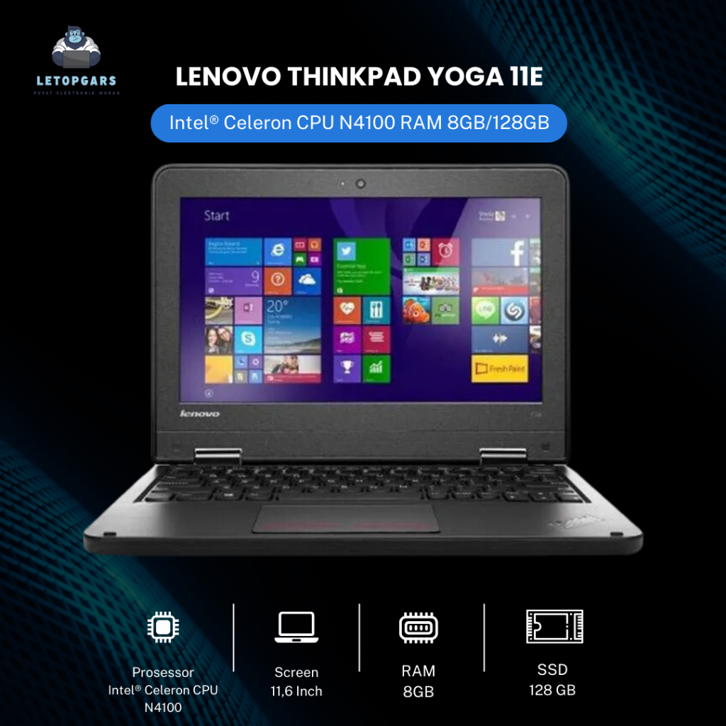 LENOVO THINKPAD YOGA 11E N5030 RAM 8GB/256 512 SSD