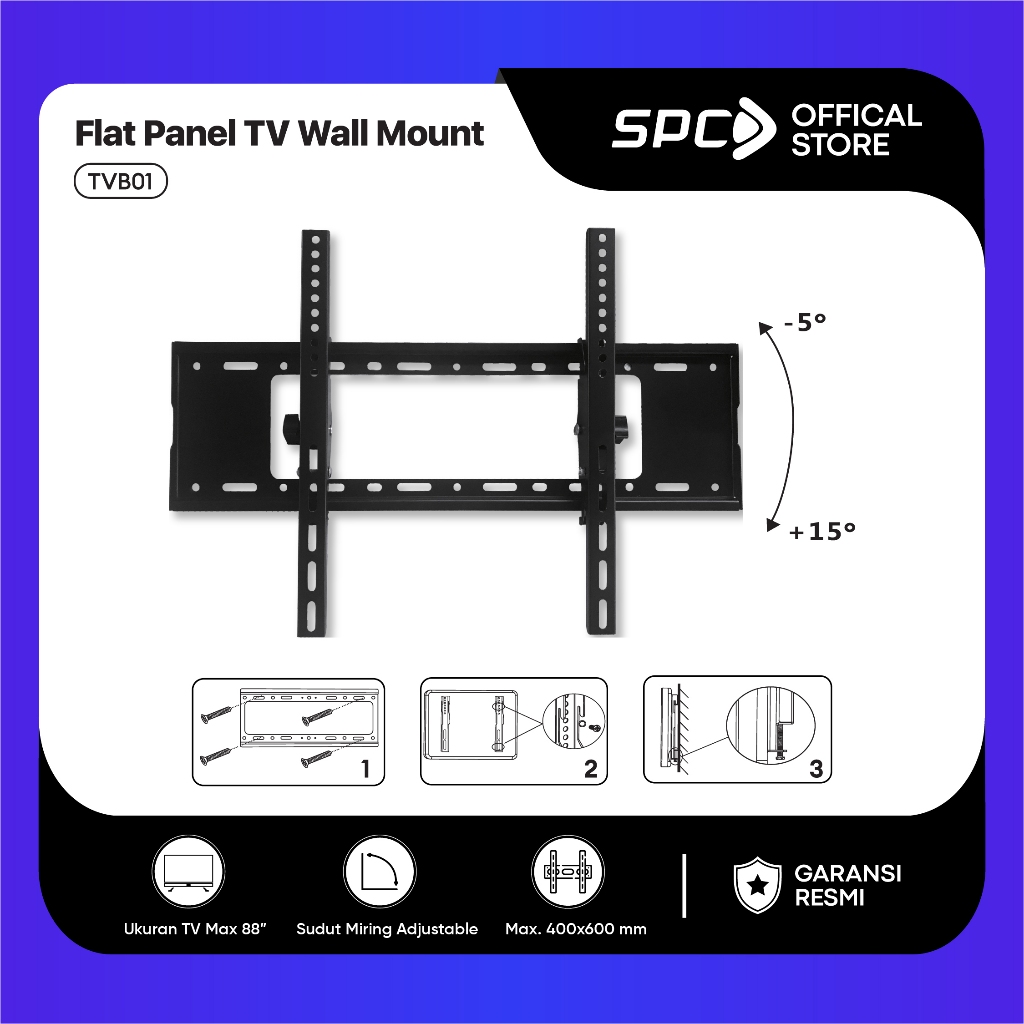 SPC  Bracket TV - Flat Panel TV Wall Mount TVB01 | 32 - 80 Inch