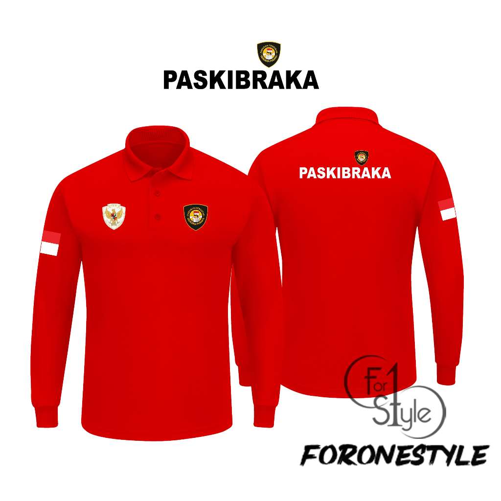 POLOSHIRT BERKERAH PASKIBRAKA - KAOS BERKERAH PASKIBRAKA -