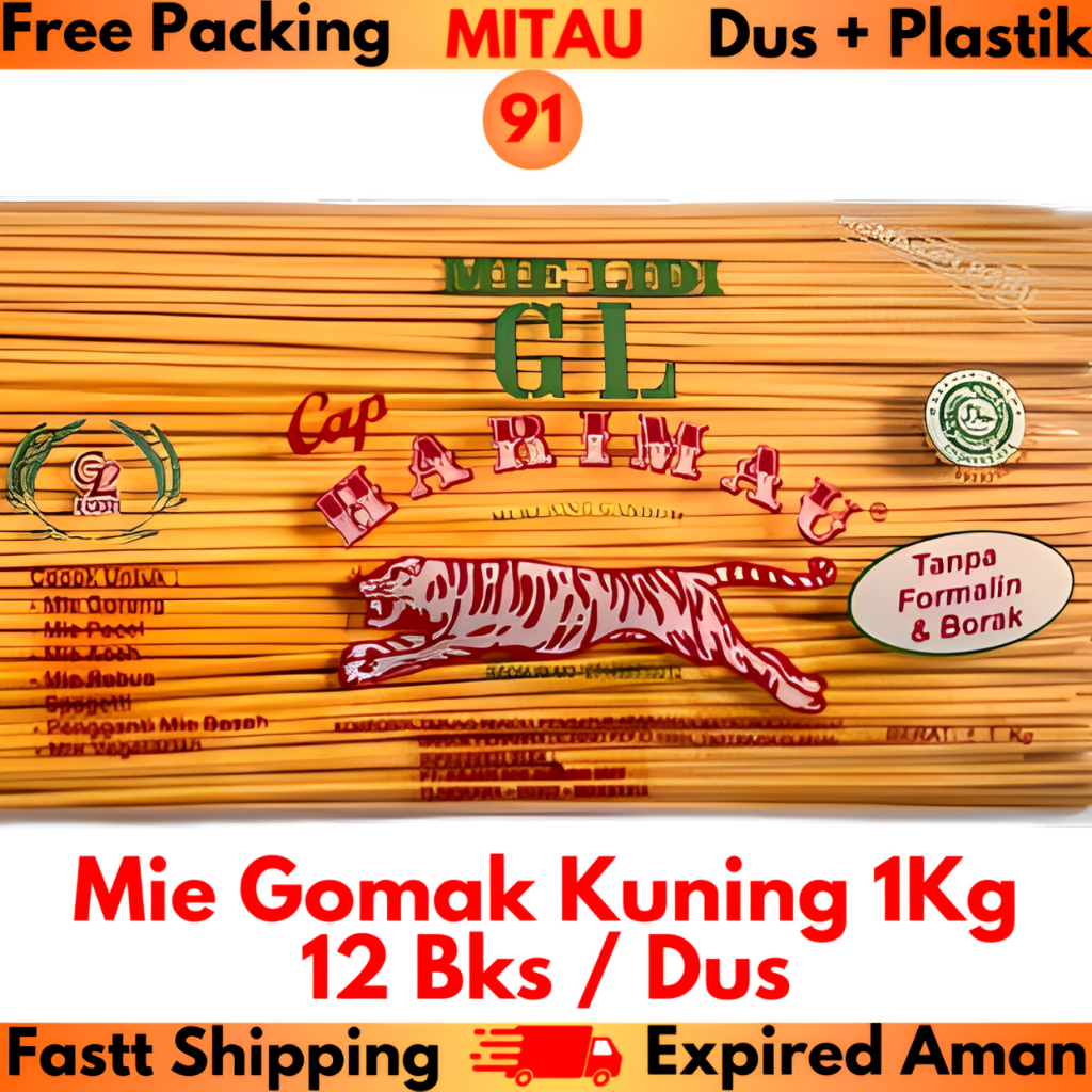 

Mie GL Kuning 1Kg 12 Bks / Dus