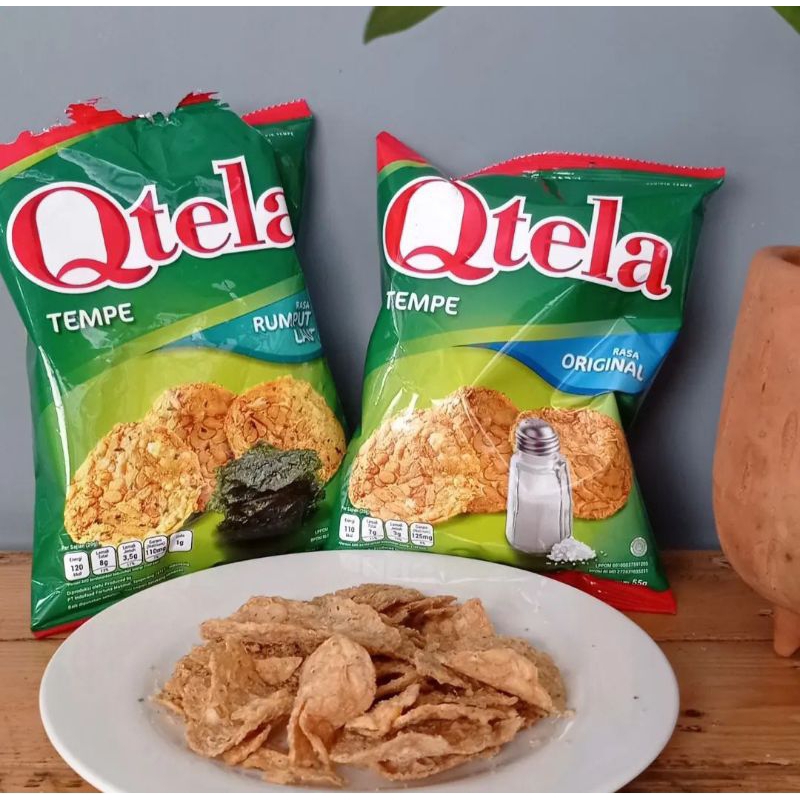 

Qtela Keripik Tempe Rumput Laut | Original | Cabai Rawit 55 g