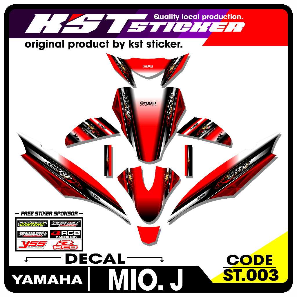 Decal Full Body Mio J - Full Body Decal Yamaha Mio J. ST.003