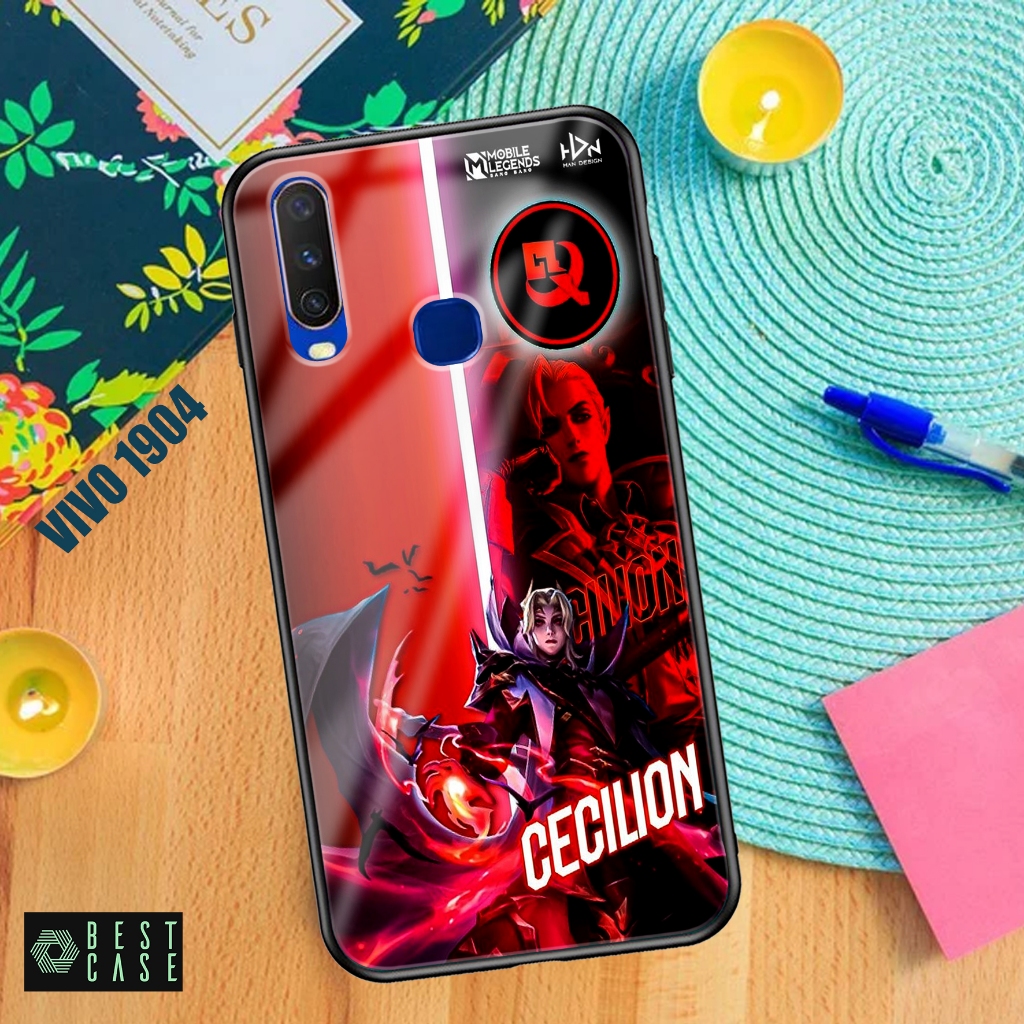 Case VIVO 1904 - Casing Hp VIVO 1904 - Motif ( ML ) - Silikon Hp  VIVO 1904 - Softcase Glass Kaca - 