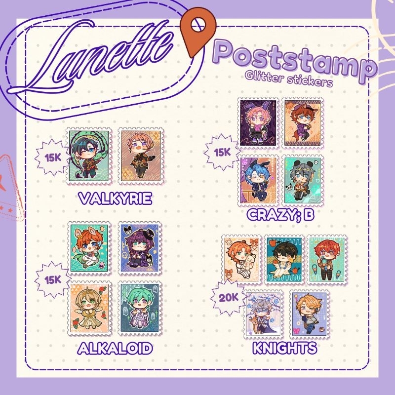 

[Koffieaulait] Ensemble Stars Waterproof Glitter Sticker