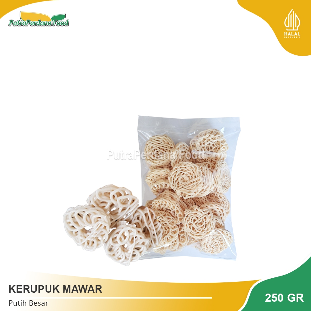 

KERUPUK MAWAR Putih Besar 250gr