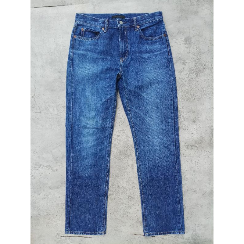 Uniqlo straight denim pants | celana uniqlo second | celana jeans second | uniqlo straight pants