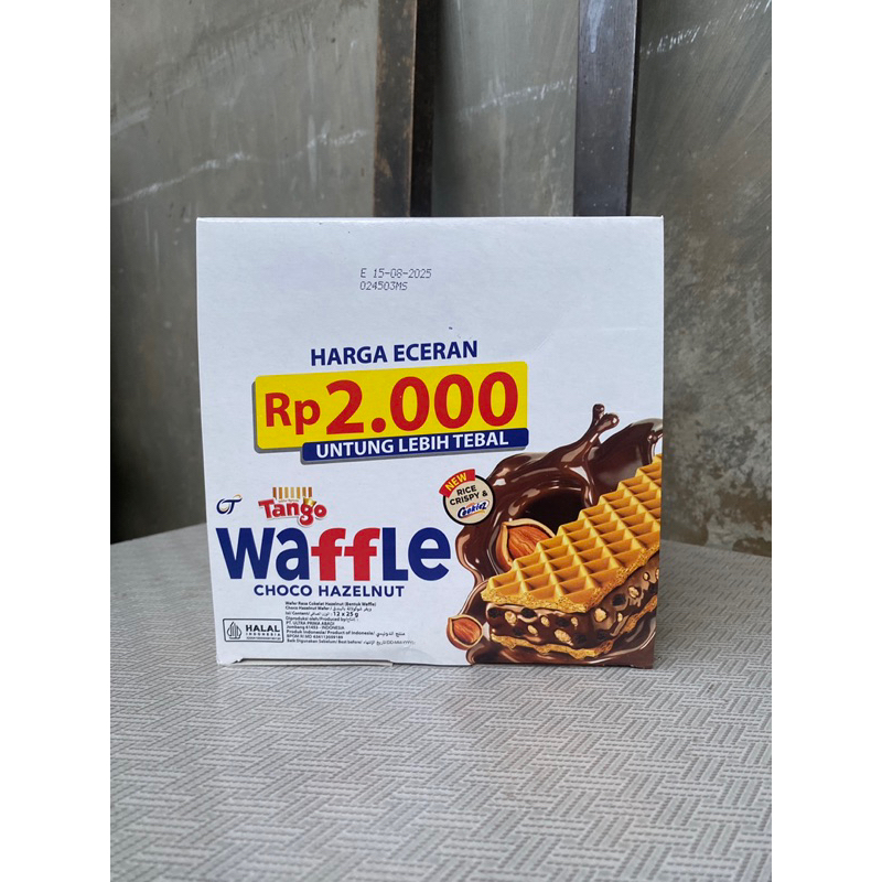 

Tango waffle choco hazelnut 25gr isi 12pcs