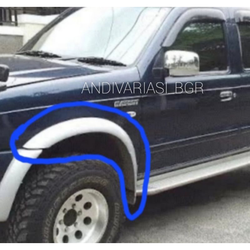 Over fender FORD EVEREST gen1 bagian depan