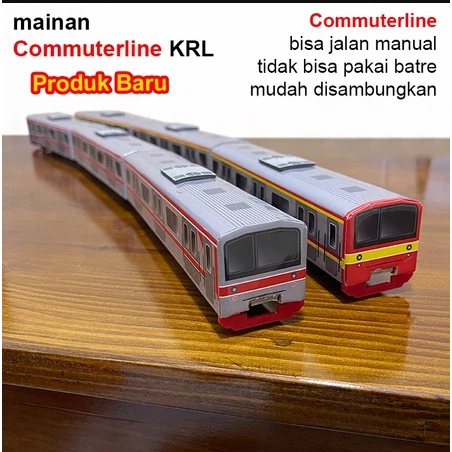 mainan miniatur Kereta Api Indonesia Commuterline KRL