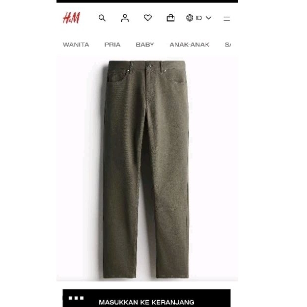 preloved h&m men chino