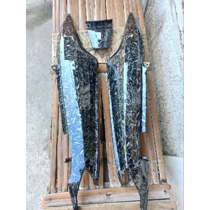 body kanan kiri dan cover stop mio smile sporty karbon forget