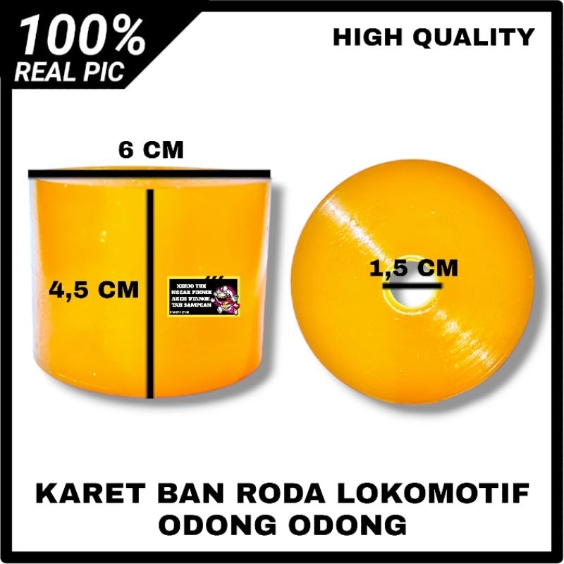 KARET BAN RODA LOKOMOTIF ODONG ODONG KARET RODA ODONG ODONG BAHAN KARET PU DIAMETER 6CM