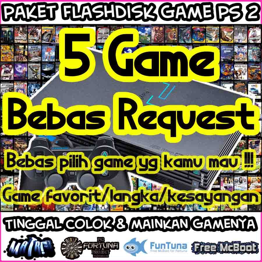 Paket 5 Game Flashdisk Game PS2 PS 2 Matrix McBoot Bebas Request