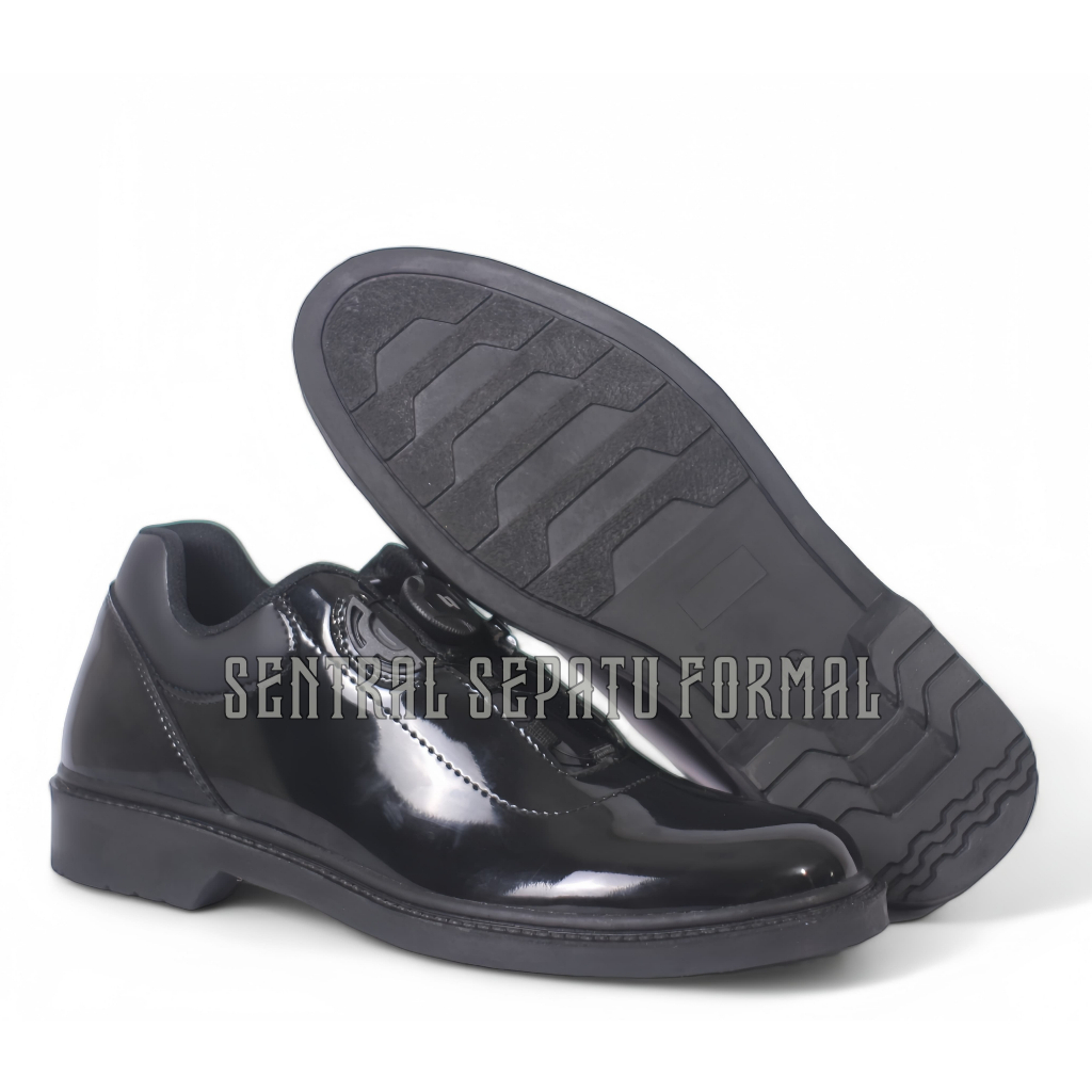 Sepatu PDH Tali Putar Pria