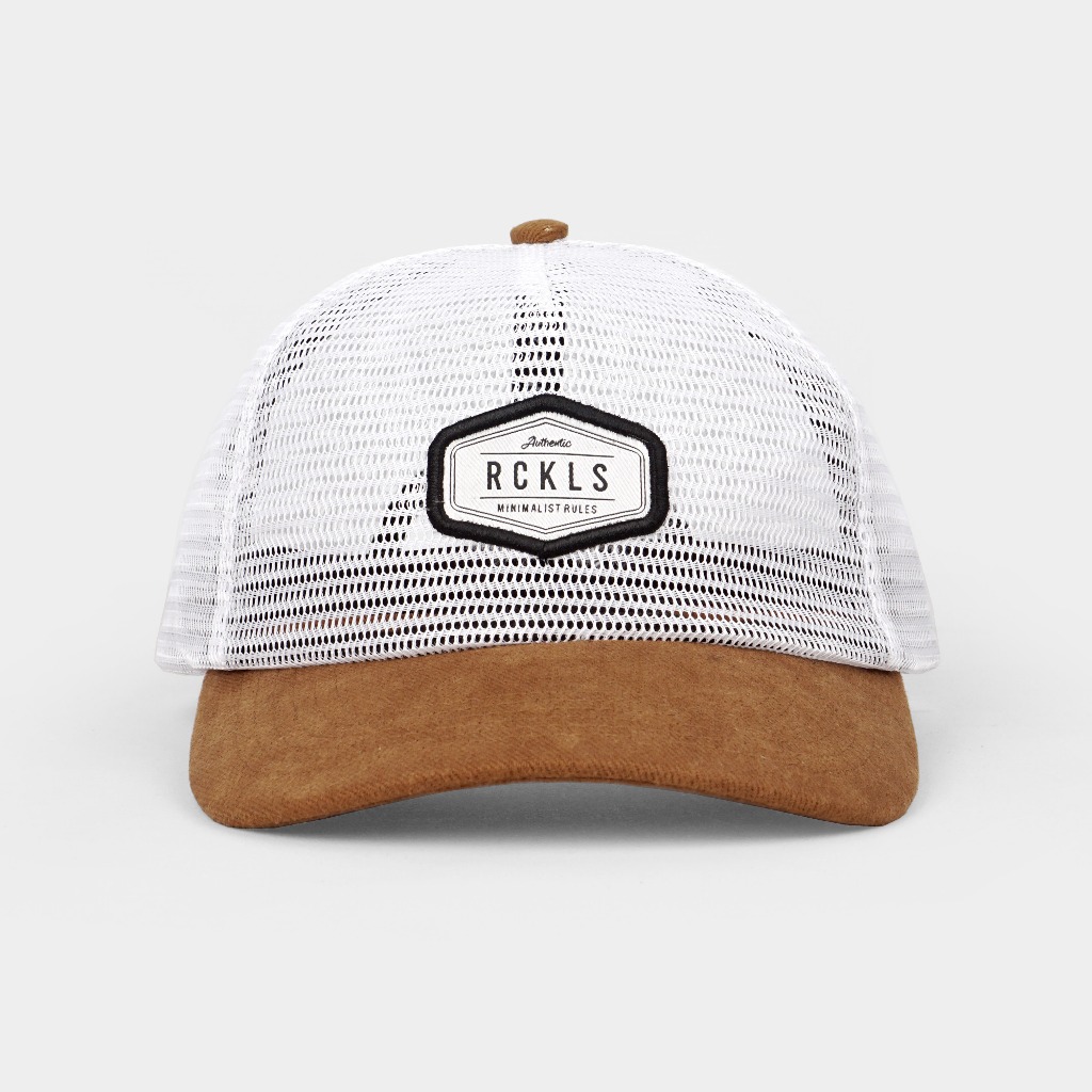 RCKLS. Topi Pria Jaring Trucker| Topi Trucker Ramos Topi Jaring Putih