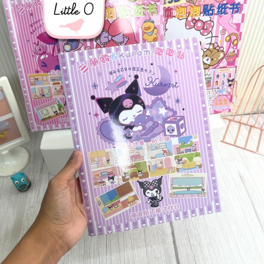 

Cashback 1 Pertama Big Book Sticker Sanrio Kuromi Melody Quiet Book Buku Menepel Sticker Lucu Mainan Edukasi