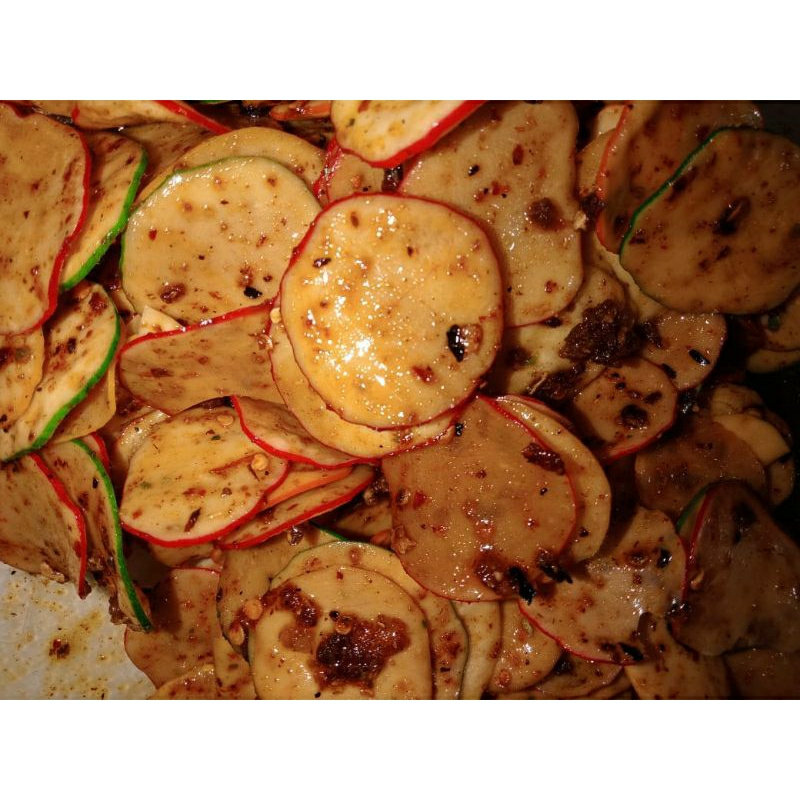 

Sebring (seblak kering) bawang