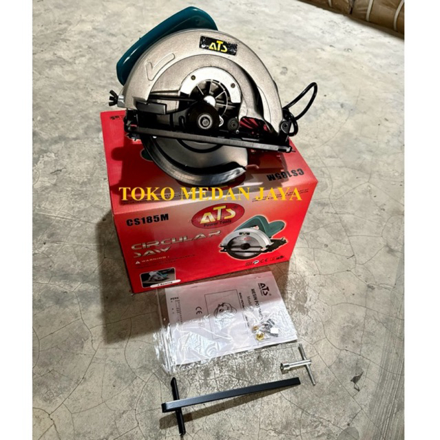 ATS CS185M MESIN GERGAJI KAYU 7" CIRCULAR SAW 185MM BELAH POTONG KAYU