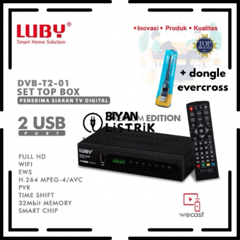 STB LUBY 02 + DONGLE EVERCROSS | PAKET COMBO