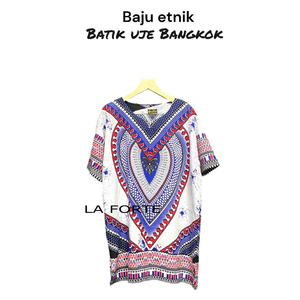 Premium - Baju etnik uje bangkok thailand - pria dan wanita - kaos santai - pantai - katun