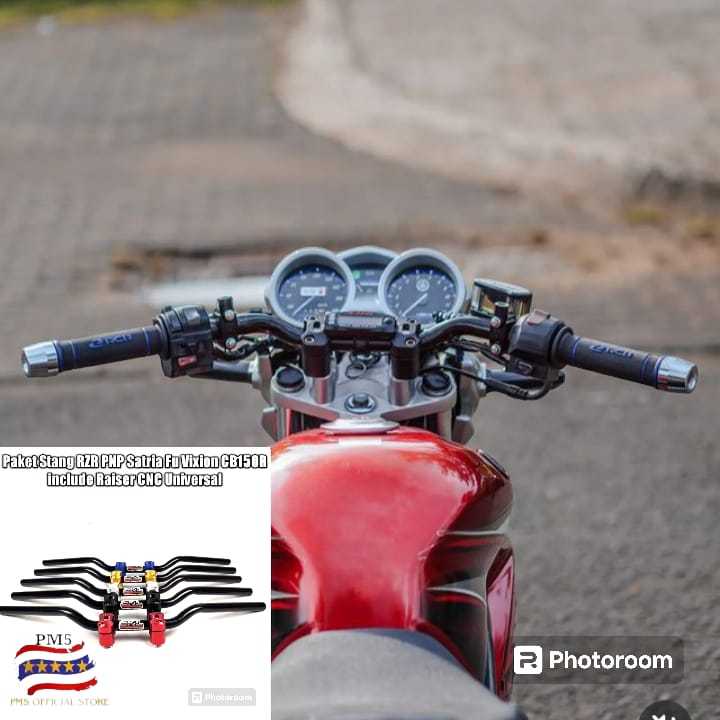SETANG STIR RZR MODEL ROAD RACE SET RAISER DUDUKAN PENINGGI STANG CNC IMPORT PNP VIXION OLD LAMA VIX